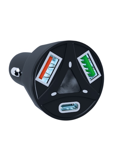 3.4a Type-c Pd Ve Çift Usb Girişli Turbo Hızlı Araç Şarjı 55w -