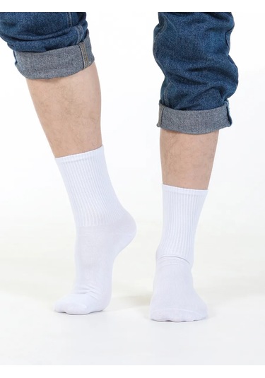 Zolotaa İgla Yüksek Çoraplar 3 Çift 190612444 Beyaz
