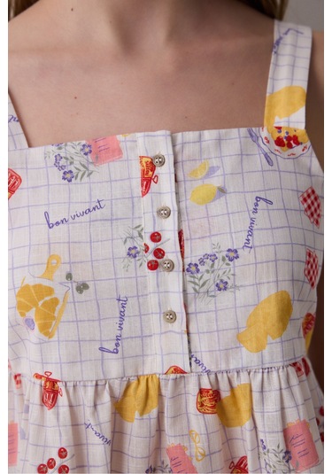 Penti Bon Vivant Çok Renkli Atlet Pijama Üstü