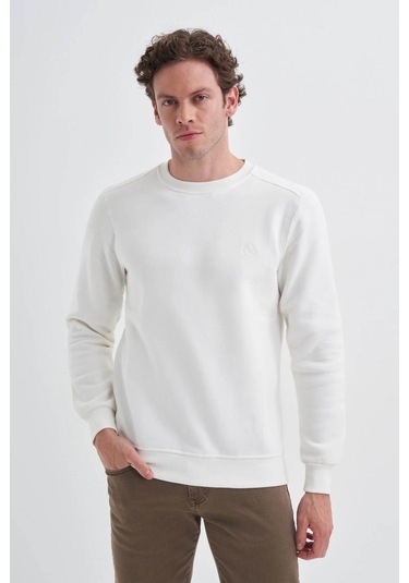 Cazador Ekru Erkek Sweatshirt 56150 Ekru