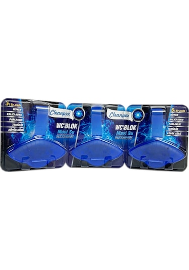 Cleanpex Wc Blok Mavi Su 3 x 50 G