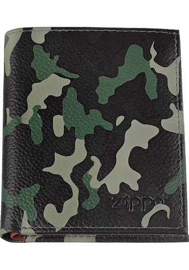Zippo Deri Cüzdan Tri-fold Yeşil Yeşil