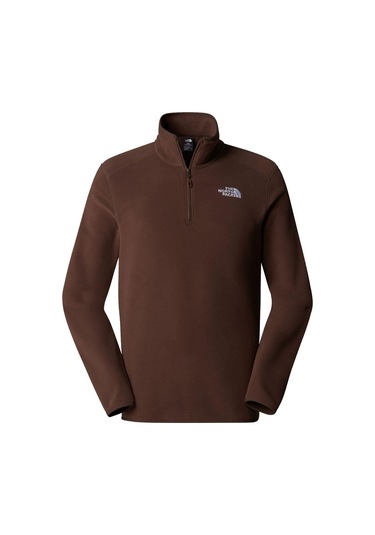 The North Face M 100 Glacıer Erkek Kısa Fermuar Polar Nf0a855w1oı1 Kahverengi