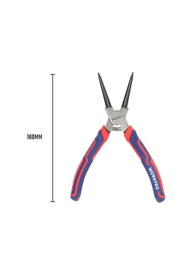 Workpro Wp231152 180mm Cr-v Düz Yaylı Profesyonel İç Segman Pensesi