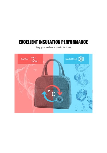 Padalink 6l Kapasiteli Isı Yalıtımlı Bento Çantası - Aluminyum Folyo Içli, Su Geçirmez, El Çantası İle Taşınabilir, Gri Kasyon Gri