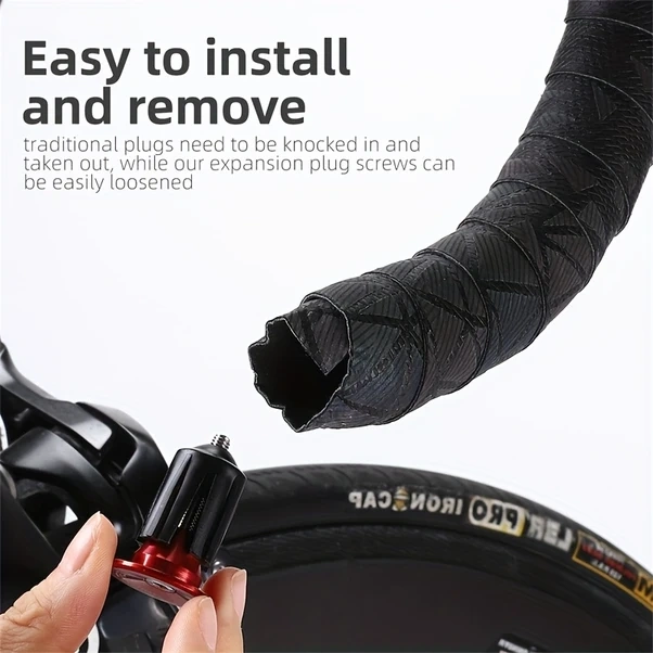 Willowhaven West Bıkıng Bisiklet Gidon Ucu Tıpa - Siyah Takım Aletsiz Montaj