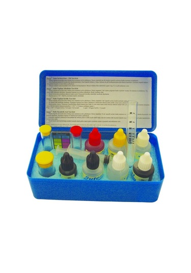 Sutest Havuz Suyu Analiz Seti 2 Klor.Ph.Sertlik.Alkalinite.Cya