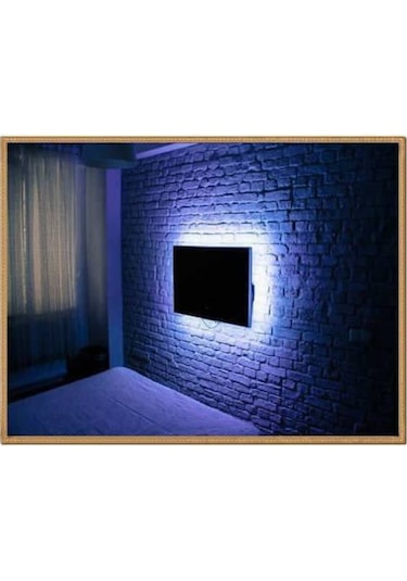 1 Metre Tv Arkası Aydınlatma 5V Usb Şerit Led Işık Beyaz Renk