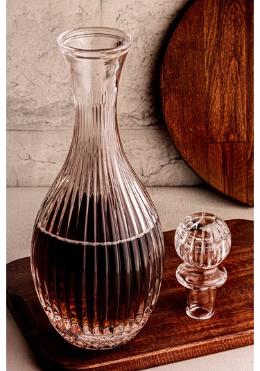 Snippy Nivora - El Yapımı Üfleme Cam Lüx Sürahi Karaf 1 Lt