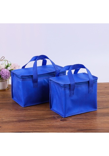 Siyah Taşınabilir İçecek Bira Alüminyum Folyo Yalıtım Soğutucu Çanta Öğle Yemeği Termal Paketi 21 14 17 Siyah