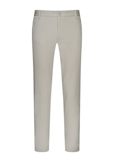 Hatemoğlu Taş Regular Fit Yandan Cepli Pamuklu Kanvas Pantolon 2982382 Taş