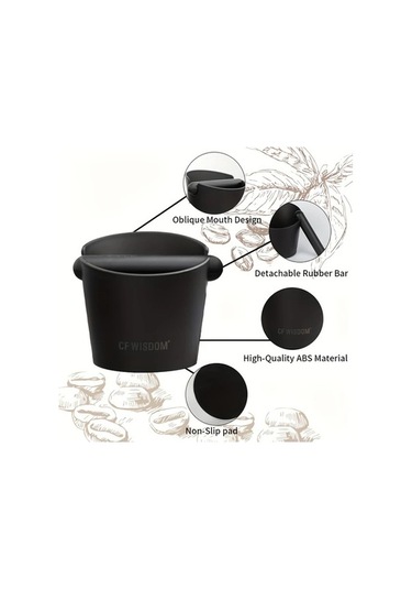 Fastbuy Dayanıklı Espresso Knock Box - Kompakt Kahve Atık Kutusu, Beyaz, Kaymaz Taban Beyaz