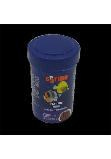 Carino Flat Mix Menu Granulat Renklendirici Balık Yemi 100 ml