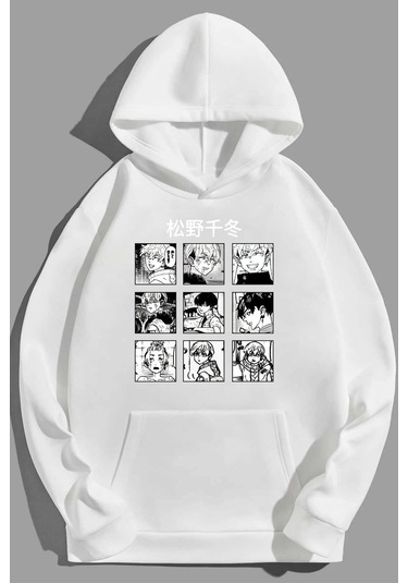 Unisex Ken Kaneki Baskılı Sweatshirt Kpp-Siyah-Tokyoavengers