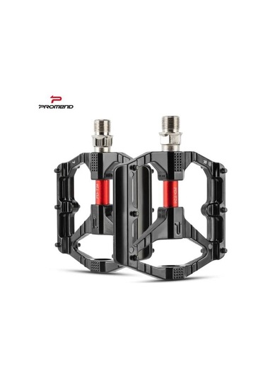 Sarissa T26 Çift Kovanlı Alüminyum Geniş Platform Du Peilin Rulman Bisiklet Pedalı Siyah