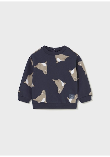 Mayoral Erkek Bebek Sweatshirt Gri