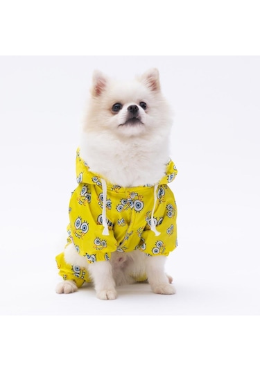 Pettrend Sungerbob Tulum Köpek Kıyafeti Köpek Yağmurluğu