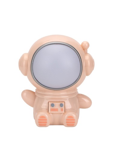 Astronot Gece Lambası Led Renkli Renk Değiştiren Başucu Dekorasyonu Usb Gece Lambası Turuncu Çok Renkli