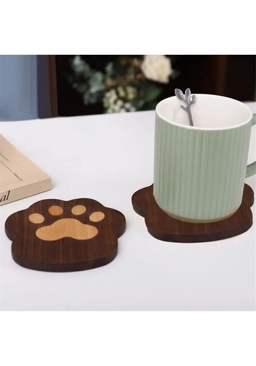 Kedi Pawcoaster Emici Hayvan Kedi Pawcup Matları Kahverengi