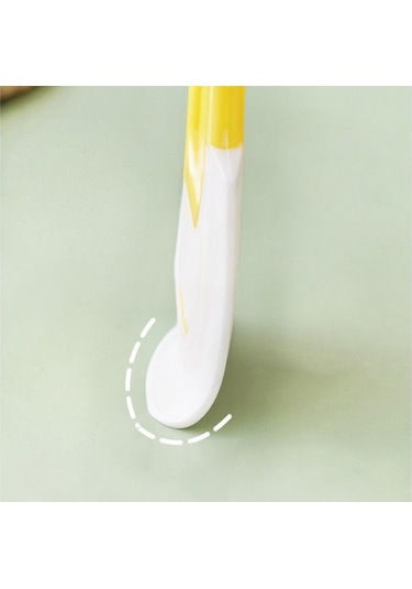 Yüksek Sıcaklık Temizleme Aracı Mutfak Kase Kazıyıcı Silikon Kazıyıcı Yapışmaz Tencere Yıkama Tavası 2 Adet Esnek Çevre Dostu Yağ Lekeleri İçin Benzersiz Sarı