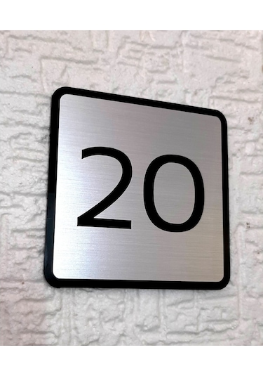 Modern Tasarım Kapı Ve Birim Numarası - Apartman - Ofis -Iç Mekan