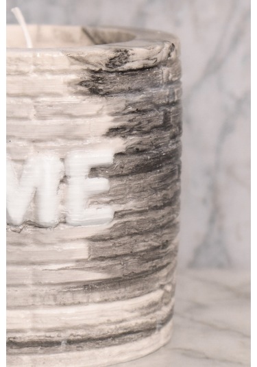 Dekoratif Kokulu Mum Home Mermer Deseni