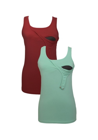 Luvmabelly Myra1505 1508 Emzirme Atlet Seti-bordo Bordo