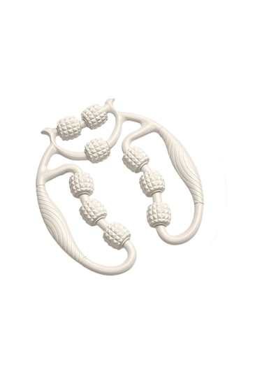 Suntek Bacak Masaj Silindiri 360 Derece Aleti Antrenman Kapalı Beyaz