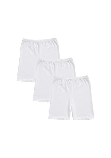 Erdenay Tekstil 6'lı Kadın Uzun Boxer Şort - Kısa Tayt - Siyah-beyaz Siyah - Beyaz