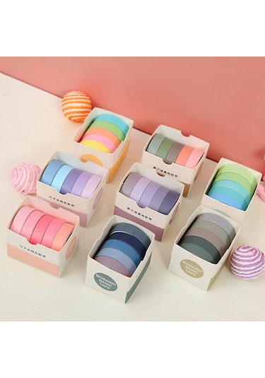 Cbtx 5 Kutu Öğrenci Baskılı El Hesap Bant Seti Morandi Basic 2