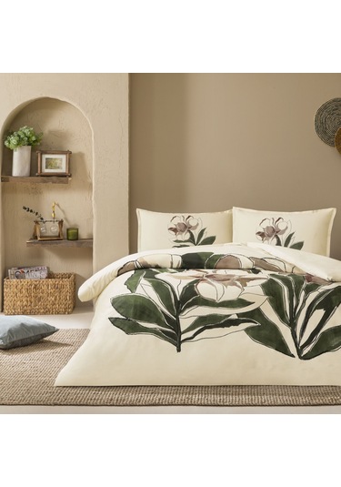 Linens Sc Allday Elony Nevresim Takımı Çift Kişilik Ekru Ekru