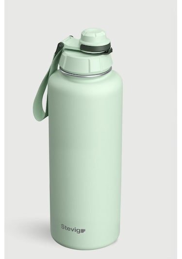 Stevig 1 Hand Leak-proof Sızdırmaz Çelik Termos 1500 Ml Smoke Green St-256 Yeşil