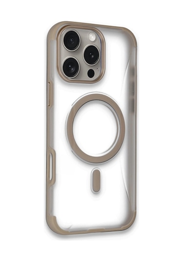 Joko Apple iPhone Uyumlu 16 Pro Hilton Magsafe Kapak - Gold Altın