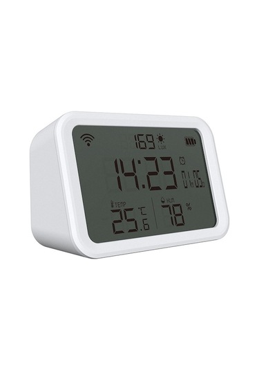 Novahub Neo Nas-cw01w 4'ü 1 Arada Çok İşlevli Sensör, 2,4 Ghz Wi-fi Sıcaklık/nem Dedektörü, Çift Modlu Saat/parlaklık