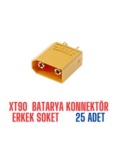 Xt90 Batarya Konnektör Erkek Soket 25 Adet