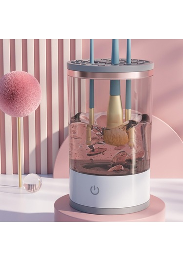 Rehomy Elektrikli Makyaj Fırça Temizleyici, Fırça Mat İle Makyaj