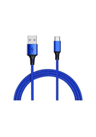 Sandwich Örgülü Nylon Type-c Kablosu - Hızlı Şarj, Stabil Veri Transfer - Samsung Galaxy, Lg, Oneplus Uyumlu