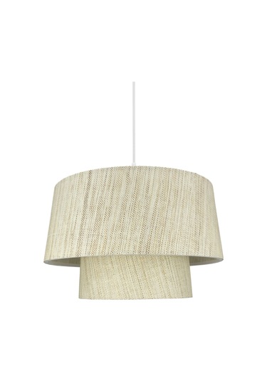 Mira Grande Rattan Hasır Avize Bej