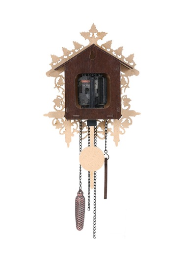 Lemestar Ahşap Dekoratif Duvar Saati - Stil 2, Güzellikli Kuş Desenli, Ev Dekorasyonu İçin Zaman Gösterici Cml-002 Renkli