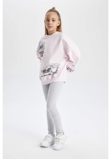 DeFacto Kız Çocuk Tayt B7786A8NSGR93 Gri