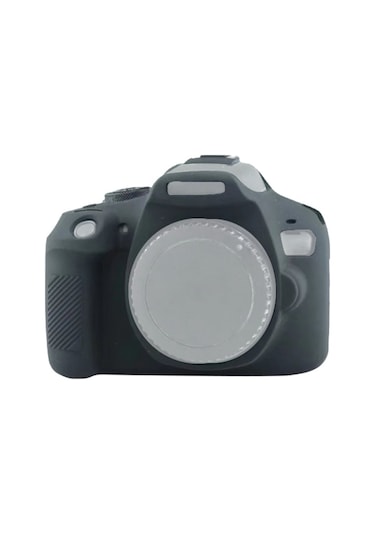 Sones Canon Eos 2000d Uyumlu Yumuşak Silikon Koruyucu Kılıf Siyah