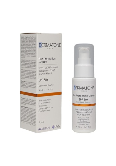 Dermatone Uvb + Uva Hyaluronic Acid And Coenzyme Q10 SPF 50 + 50 ML