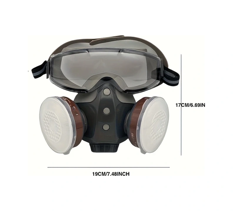 Willowhaven Yeniden Kullanılabilir Toz Ve Gaz Maskesi Endüstriyel Tarımsal Formaldehit Koruma