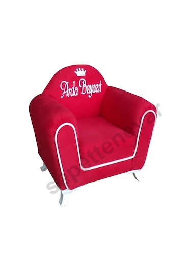 Isme Özel Şeritli Çocuk Koltuğu Kırmızı (324111042) Kırmızı