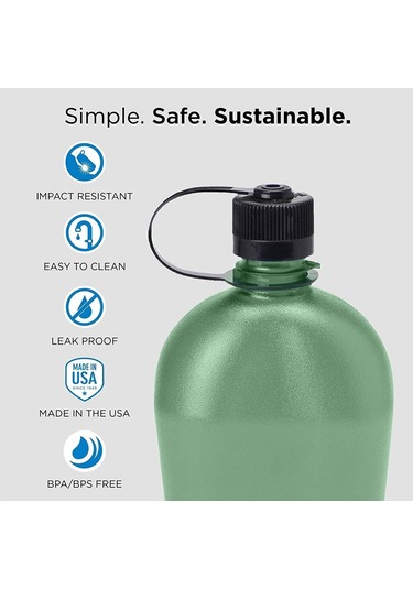 Nalgene Oasis Tritan Suluk Matara 32 Oz 1 Litre Yeşil 1777-9910