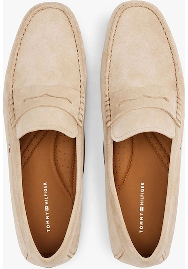 Casual Hılfıger Suede Drıver Bej