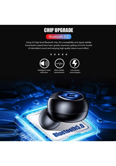V10 Tws Bt 5.0 Kablosuz Kulaklık Stereo Kablosuz Mini Kulaklıklar Hifi Ses Kulaklık 2400mah Güç Bankası Telefon Tutucu Güç Göstergesi Yok