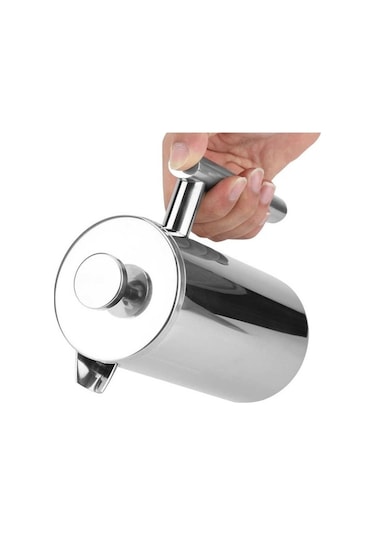 Besthome1 Çift Duvarlı Filtreli French Press Kahve Makinesi Çaydanlık Paslanmaz Çelik