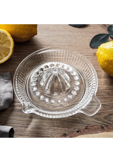 Exprimidor Limon Manuel Sıkacağı Portakal Meyve Suyu Sıkacağı Ev Tipi Taşınabilir Küçük Cam El Sıkacağı Mutfak Aksesuarları Şeffaf
