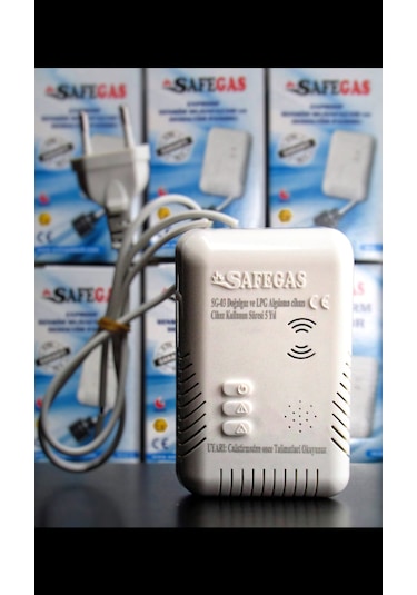 Safegas Sg-03 Gaz Alarm Cihazı Gaz Dedektörü